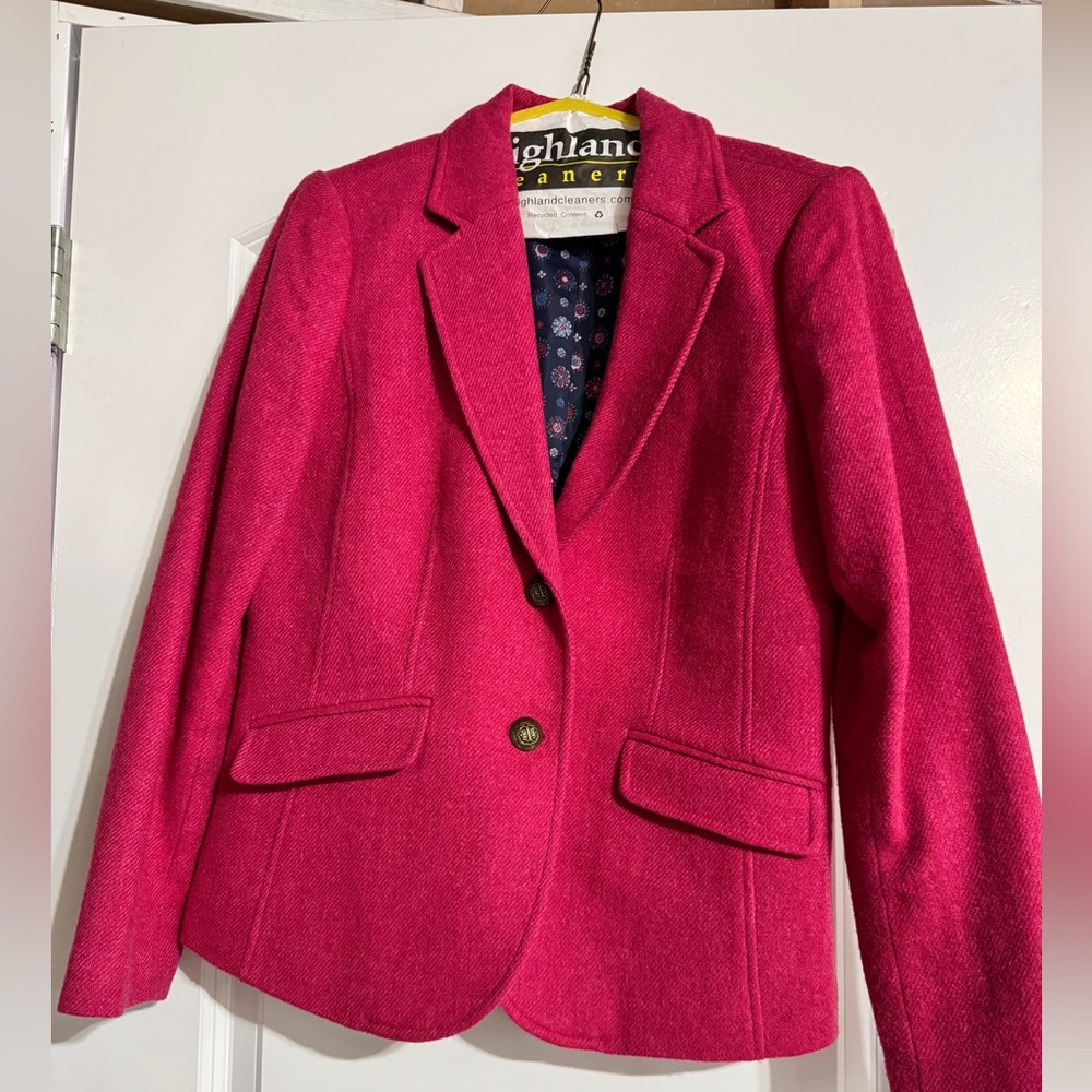 Shetland wool classic blazer by Talbots.